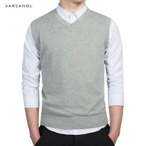 Planet Gates light grey 7789 / M Varsnaol New Brand Sweater Men V-Neck Solid Slim Fit Knitting Mens Sweaters Cardigan Male 2018 Autumn Fashion Casual Tops Hots
