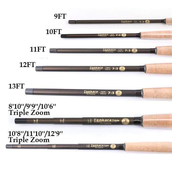 9/10/11//12/13FT Classical Tenkara Fly Fishing Rod 7:3 ACTION Super Light Traditional Tenkara Rod with Hook keepers - Planet Gates