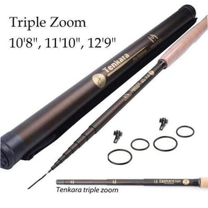 Planet Gates Light Grey 9/10/11//12/13FT Classical Tenkara Fly Fishing Rod 7:3 ACTION Super Light Traditional Tenkara Rod with Hook keepers