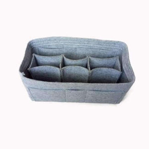 Planet Gates light grey Cloth Insert Bag Organizer Makeup Handbag Organizer Multi-functional Travel Insert Handbag Portable  Cosmetic Bags