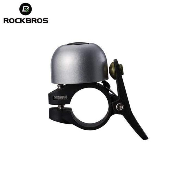 Planet Gates Light Grey Cycling Bike Bicycle Bell Aluminium Horn Ring MTB Bike Mini Bell Handlebar Ring Clear Loud Sound Bicycle Accessories