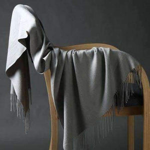 Planet Gates light grey DANKEYISI Luxury Winter Scarf Women Thicken Warm Scarves Wool Cashmere Scarf Man Wrap Pashmina Tassels Solid Color Scarf hijab