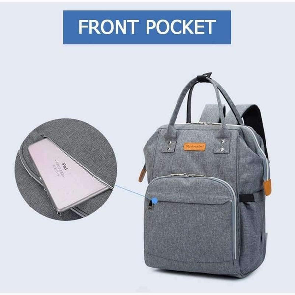 Planet Gates Light grey Diaper Bag and Insulation Bags Fashion Maternity Mummy Backpack Nappy Changing Organizer Waterproof Baby Care Bags