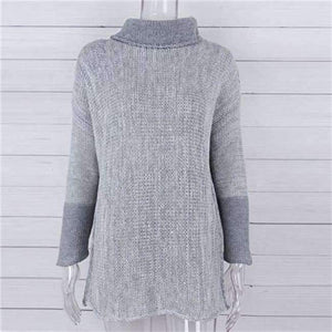 Planet Gates Light grey / L Winter Female Sweater Oversized Women's Turtleneck Winter Woman Sweater Knitting Pullovers Women's Sweaters Coarse Knitted
