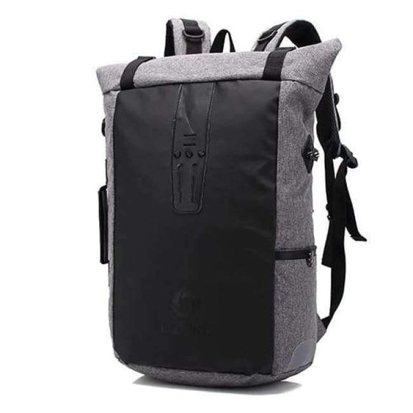 Planet Gates Light Grey Ozuko New Multi-functional Casual Men Backpacks Travel Mochila Shoulder Bag Creative Male Waterproof Laptop Backpack School Bags