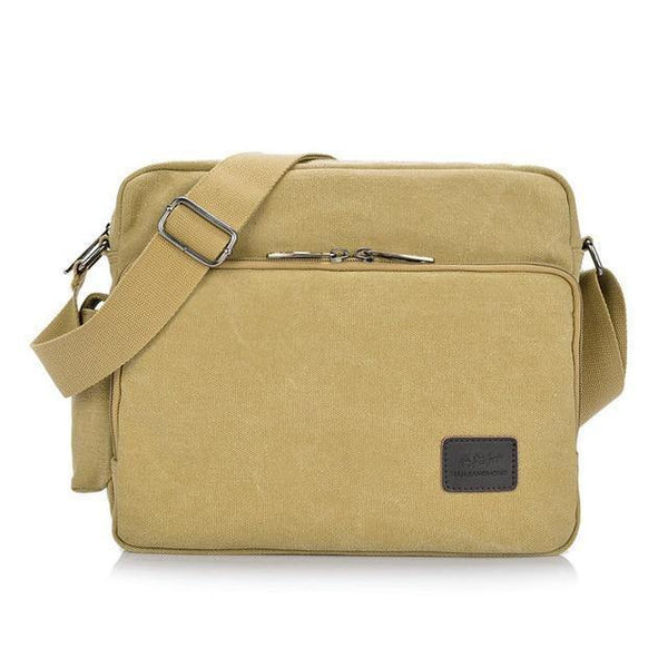 Planet Gates Light Khaki / W30H25D10 CM Men Bags For Teenager Fashion Male Mochila Leisure Shoulder Bags High Quality Men Travel Bags 8 Color Bags