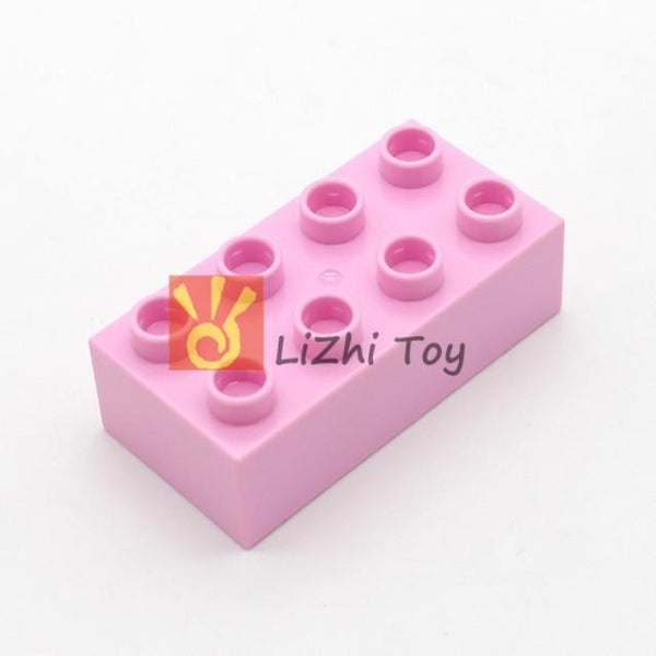 Planet Gates light pink 10pcs MOC DIY Large Building Block  3011 Brick 2X4 Big Size Baby Assembled Enlighten Accessories Block Part DIY Children Toys