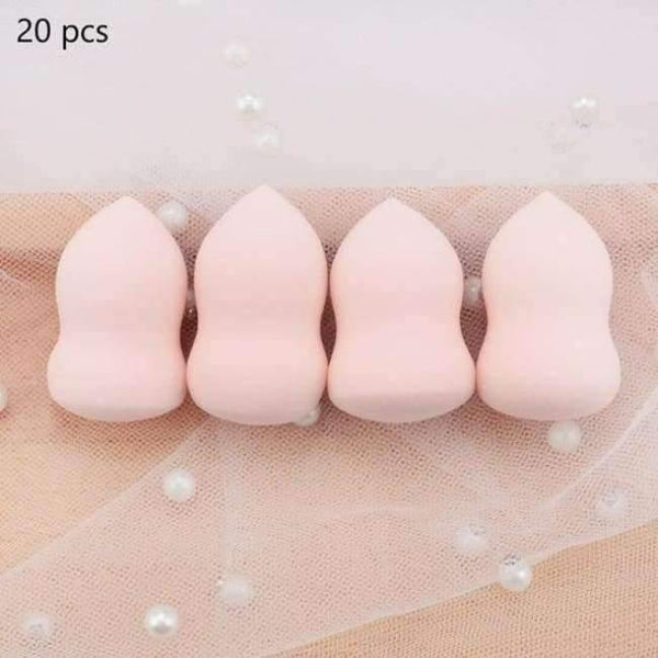Planet Gates light pink 20pcs Mini Makeup Sponge Water Drop Shape Makeup Soft Foundation puff Concealer Flawless Mixed cosmetic makeup sponge