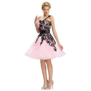 Planet Gates light pink 3 / 2 Bridesmaid Dresses  Grace Karin royal blue Lace One shoulder Wedding Party Gowns Cheap Short Bridesmaid Dresses under 50