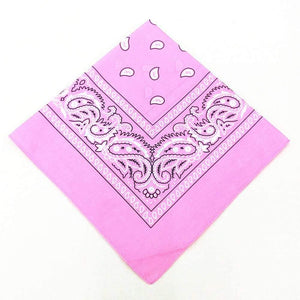 Fashion Women Cotton Bandana Scarf Square Female Bandanas 55cm*55cm Headwear Rock Girls Head Scarf Headbands Hair Accessories