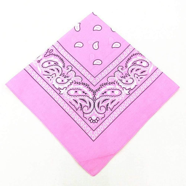 Fashion Women Cotton Bandana Scarf Square Female Bandanas 55cm*55cm Headwear Rock Girls Head Scarf Headbands Hair Accessories