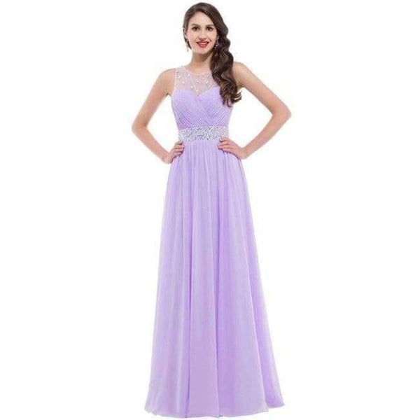 Planet Gates light purple 2 / 2 Pink Purple Bridesmaid Dresses Under $50, Long Backless Designer Wedding Guest Dress For Bridemaid Party 6112