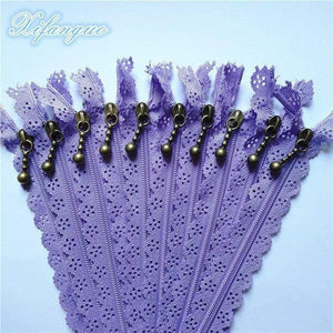Planet Gates Light Purple / 5pcs / 25cm 5/10pcs 25cm 10 Inch DIY 3# Nylon Coil Flower Zipper For DIY Sewing Tailor Handicraft Bed Bag (20 Colors) #
