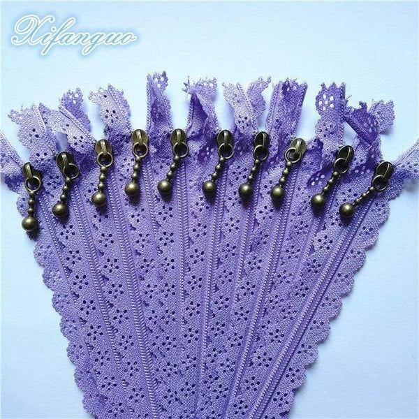 Planet Gates Light Purple / 5pcs / 25cm 5/10pcs 25cm 10 Inch DIY 3# Nylon Coil Flower Zipper For DIY Sewing Tailor Handicraft Bed Bag (20 Colors) #