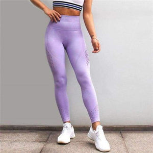 Planet Gates Light Purple / L Tights Sportswear Woman Gym Energy Seamless Leggings For Fitness Yoga Pants Leggins Sport Women Sports Wear High Waist