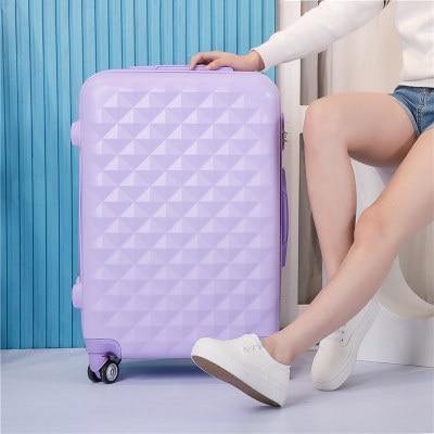 Planet Gates light purple single / 20" Luggage Set with Handbag,Women Travel Suitcase Bag with Cosmetic Bag,20"22"24"26"28"inch Wheel Trolley Case