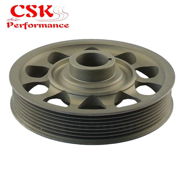 Planet Gates Light Weight Aluminum Crankshaft Crank Pulley fits for Honda Civic FD2 FD2R 2.0 K20A