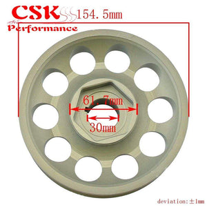 Planet Gates Light Weight Aluminum Crankshaft Crank Pulley fits for Honda Civic FD2 FD2R 2.0 K20A