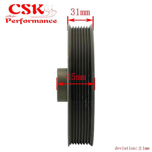 Planet Gates Light Weight Aluminum Crankshaft Crank Pulley fits for Honda Civic FD2 FD2R 2.0 K20A