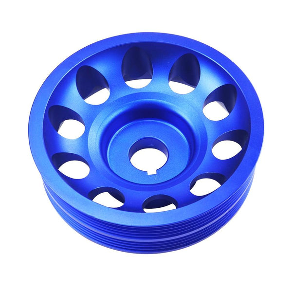 Planet Gates Light Weight Aluminum Crankshaft Crank Pulley for Subaru Impreza WRX Sti JR-CP013