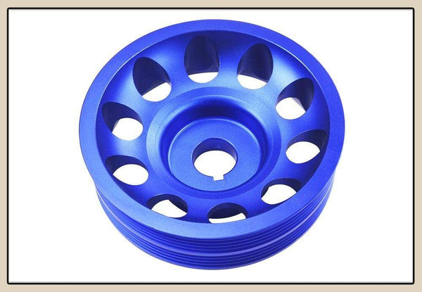Planet Gates Light Weight Aluminum Crankshaft Crank Pulley for Subaru Impreza WRX Sti JR-CP013