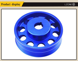 Planet Gates Light Weight Aluminum Crankshaft Crank Pulley for Subaru Impreza WRX Sti JR-CP013