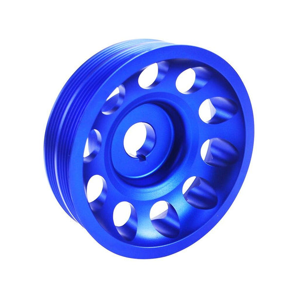 Planet Gates Light Weight Aluminum Crankshaft Crank Pulley for Subaru Impreza WRX Sti JR-CP013