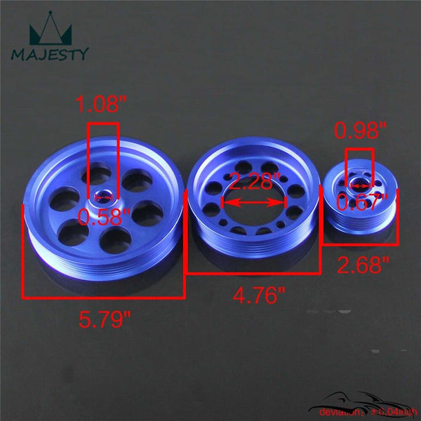 Planet Gates LIGHT-WEIGHT CRANK PULLEY For T**oyota v6 3.0 / JZA80 PULLEY