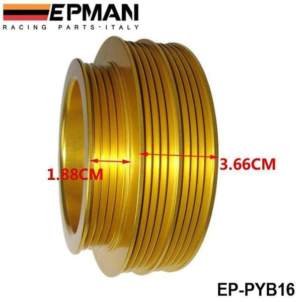 Planet Gates Light Weight Crank Underdrive Engine Pulley Gold For HONDA CIVIC 92-00 B16 Z0132 B16A B18C EP-PYB16