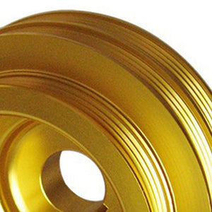 Planet Gates Light Weight Crank Underdrive Engine Pulley Gold For HONDA CIVIC 92-00 B16 Z0132 B16A B18C EP-PYB16