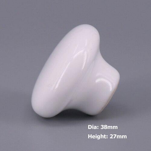1x Classic White  Porcelain/Ceramic Drawer Pull Knob Cabinet Cupboard Door Handle Knob
