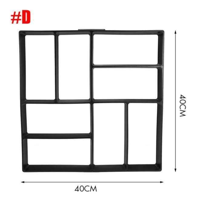 Planet Gates Dark Khaki / China Multi Type DIY Garden Plastic Path Maker Model Concrete Stepping Stone Cement Mould Brick Home Garden Tools Decor