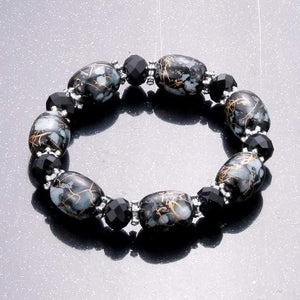 Planet Gates Light Yellow Color Amazonite natural stone streche bracelet elastic pulserase men women fashion jewelry beads created charms diy