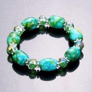 Planet Gates Light Yellow Gold Color Amazonite natural stone streche bracelet elastic pulserase men women fashion jewelry beads created charms diy