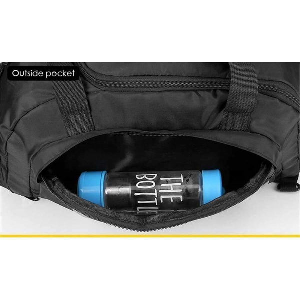 Planet Gates Light Yellow Multi-use Men Sports Bags Gym Backpack Shoulder Bag Separated Shoes Storage Fitness Bag Outdoor Travel Bagpack SB0014