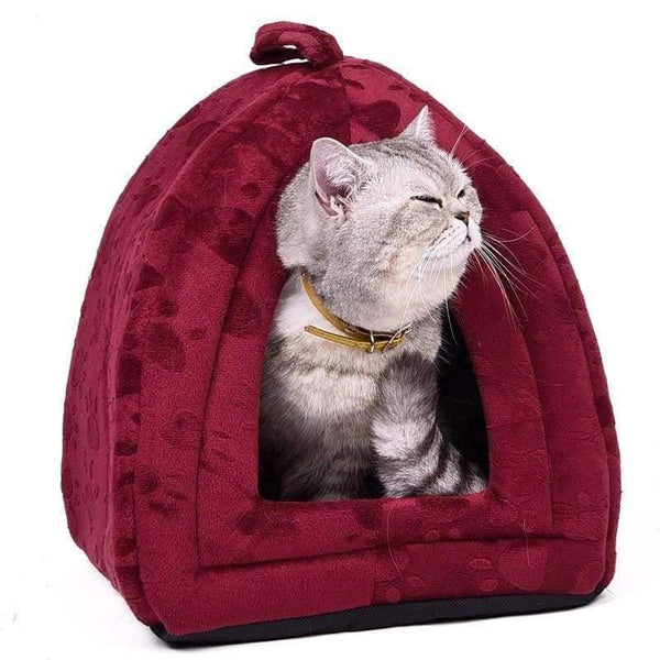 Planet Gates Light yellow Paw / M Cat House and Pet Beds 5 Colors Beige and Red Purple, Khaki, Black with Paw Stripe, White with Paw Stripe