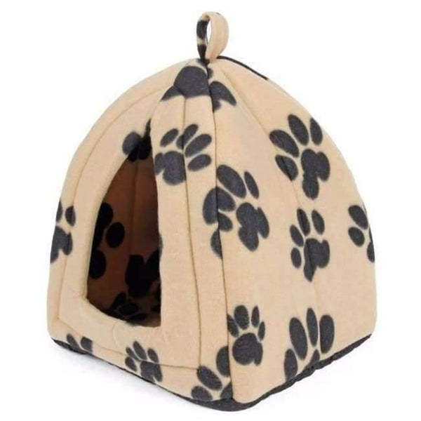 Planet Gates Light yellow Paw / M Cat House and Pet Beds 5 Colors Beige and Red Purple, Khaki, Black with Paw Stripe, White with Paw Stripe