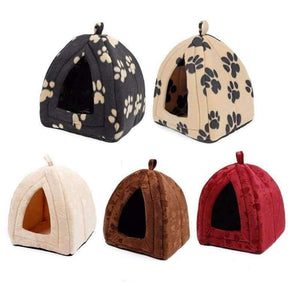 Planet Gates Light yellow Paw / M Cat House and Pet Beds 5 Colors Beige and Red Purple, Khaki, Black with Paw Stripe, White with Paw Stripe