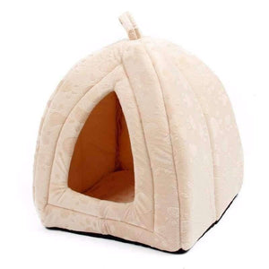 Planet Gates Light yellow Paw / M Cat House and Pet Beds 5 Colors Beige and Red Purple, Khaki, Black with Paw Stripe, White with Paw Stripe