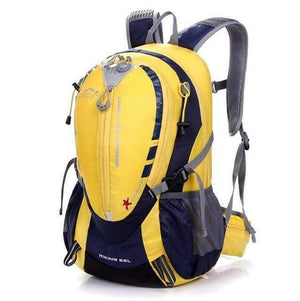 Planet Gates Light Yellow Sport Bike Bag 25L Waterproof Nylon Bicycle Riding Backpack Road Cycling Backpacks Men's Rucksacks Packsack Knapsack