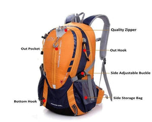 Planet Gates Light Yellow Sport Bike Bag 25L Waterproof Nylon Bicycle Riding Backpack Road Cycling Backpacks Men's Rucksacks Packsack Knapsack