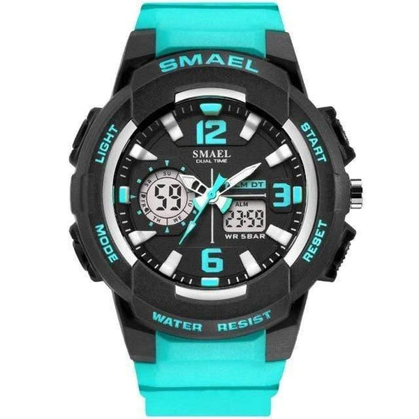 Planet Gates LightBlue Kids Digital Watches Boys Clock Men Sport Watch Waterproof Kids LED display relogio1643 Children Watches for girls Digital