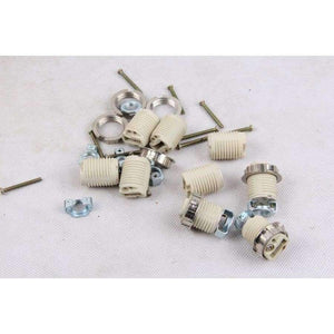 Planet Gates Lighting Accessories G9 Lamp Socket Ceramic G9 Lamp Holder G9 lamp Base 110-240V Ceramic Socket G9 Type Halogen Lamp Holder