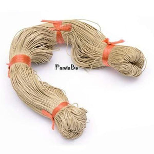 Planet Gates LightKhaki 1mm 400m/bundle Cotton Wax Beading Cord Thread for Necklace  Bracelet Jewelry Making Findings Accessories Hot Discount