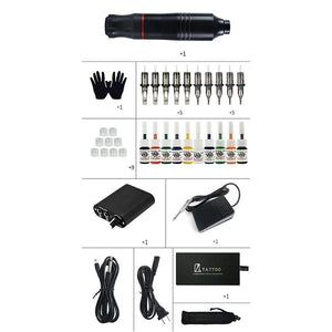 Planet Gates Lightweight and Portable Tattoo Pen Set Rotary Makeup Tattoo Pen Machine Motor Guns for Tattoo