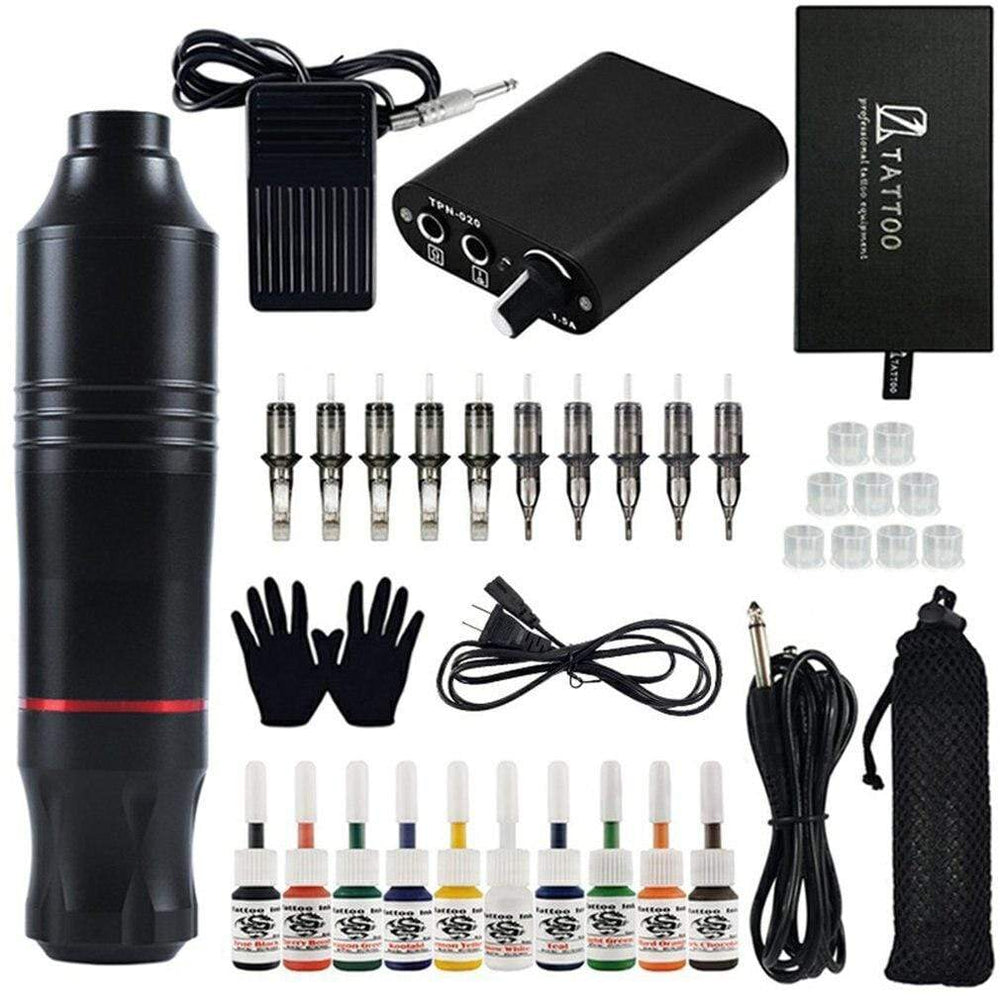 Planet Gates Lightweight and Portable Tattoo Pen Set Rotary Makeup Tattoo Pen Machine Motor Guns for Tattoo