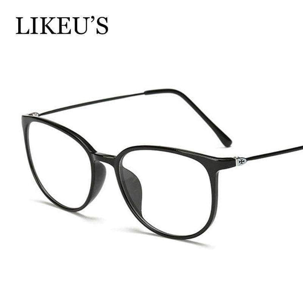 Planet Gates LIKEU'S Letvægts Oversized Optik Briller Stel Kvinder Transparent Linse Store Brille TR90 Briller Vintage Briller Oculos