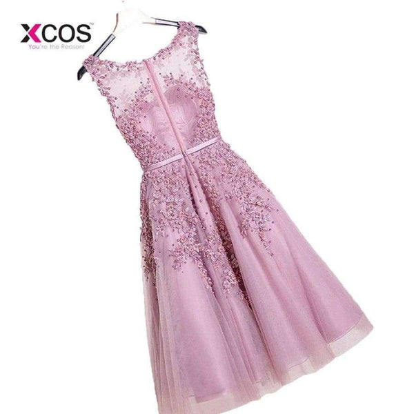 Planet Gates Line Chiffon Dark Purple Short 2017 Modest Party Wedding Prom Gowns Bridesmaid Dresses Robe De Mariage 2017