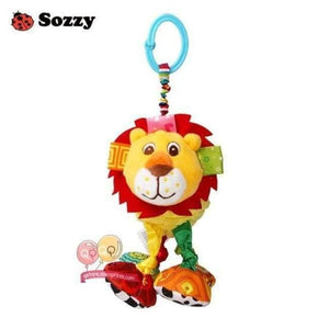Planet Gates Lion Baby Soft Plush Stuffed Animal Pull and Shake Vibrate Rattle Bed Crib Mobile Hanging Funny Bebe Toys for Newborn Children