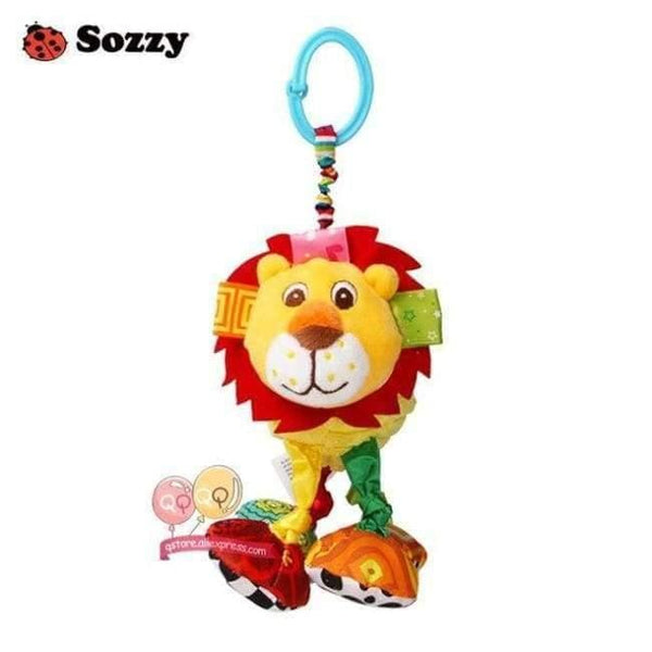 Planet Gates Lion Baby Soft Plush Stuffed Animal Pull and Shake Vibrate Rattle Bed Crib Mobile Hanging Funny Bebe Toys for Newborn Children